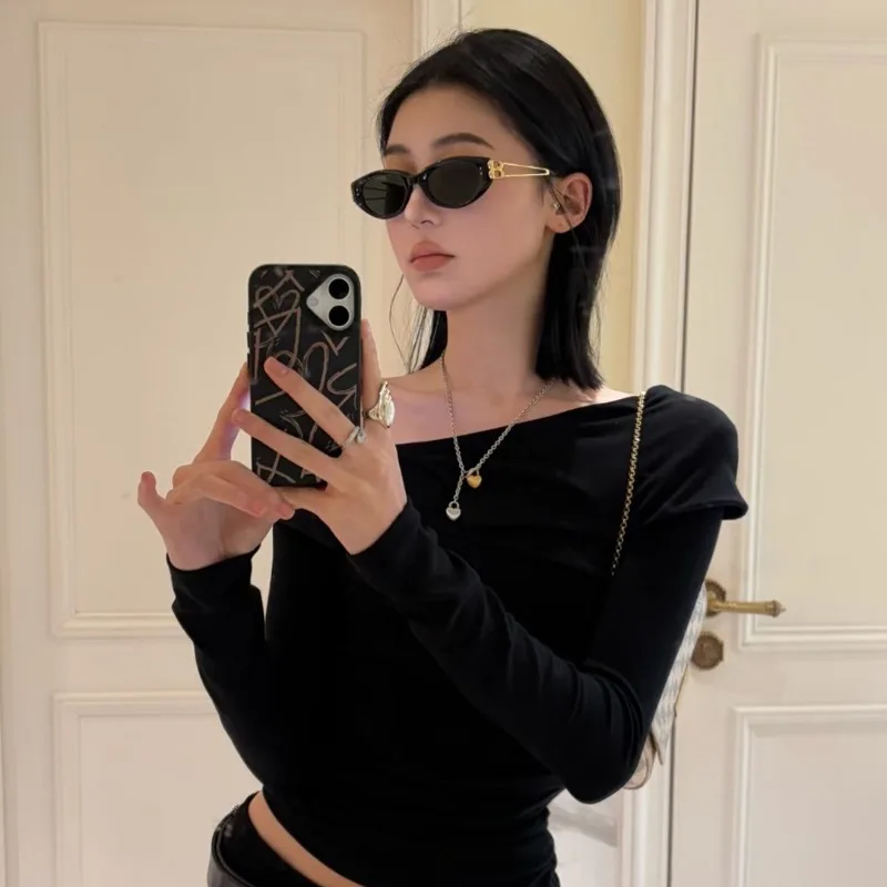 Modische Cat-Eye-Sonnenbrille im koreanischen Stil, Unisex, quadratischer Rahmen, UV-Schutz, Sonnenbrille, elegant, klassisch, Retro – Detail 4