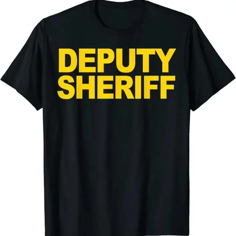 Deputy Sheriff Front Print Law Enforcement Design T Shirt