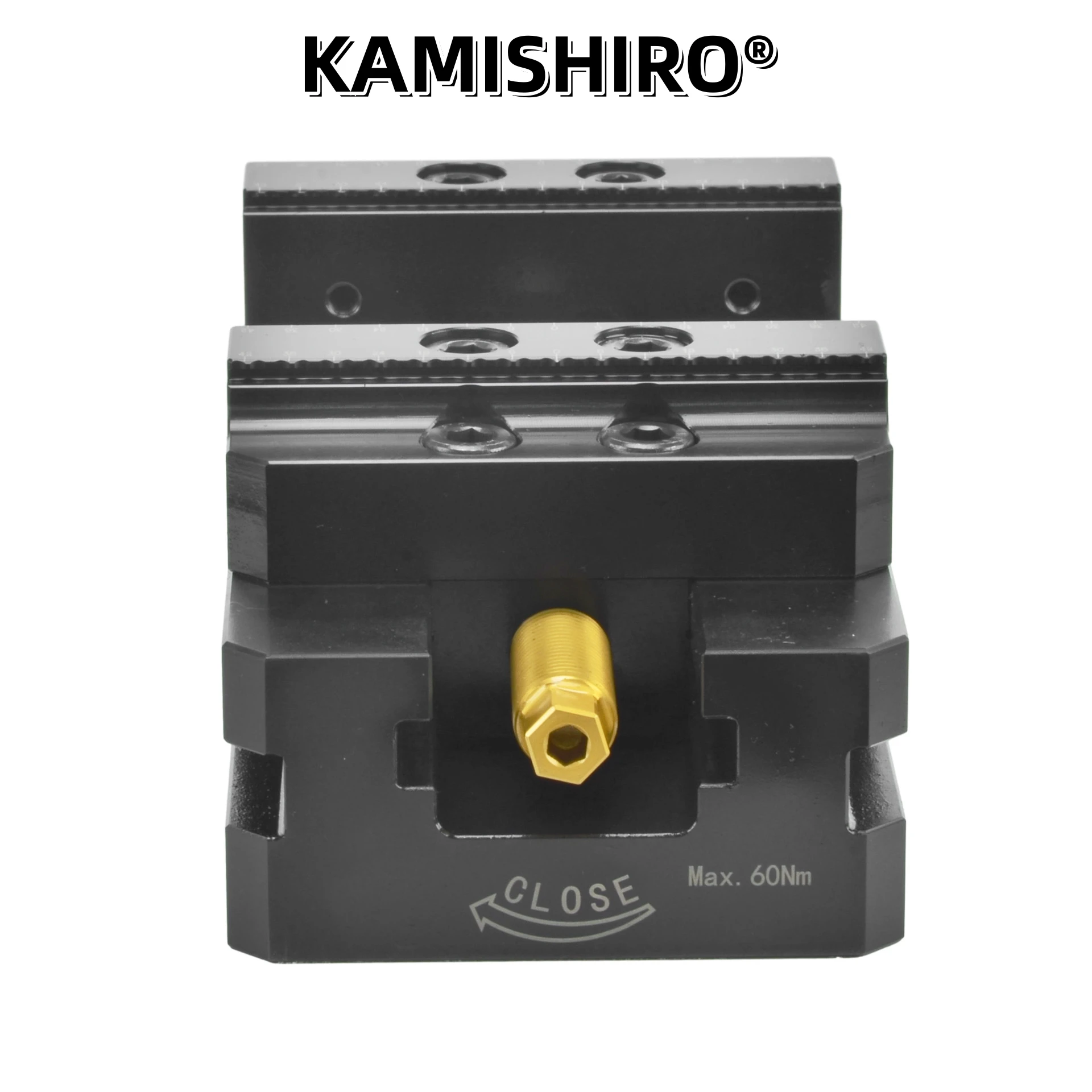 Vise Kamishiro 8 Inci 5 Axis Self-centering Untuk Mesin VMC CNC Rotary Table Presisi Tinggi Kompatibel Dengan Lang Vise 5th Axis