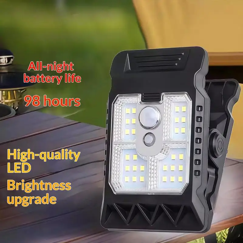 【HG】New Upgraded Human Body Sensing Solar Clip Lamp Outdoor Courtyard Lamp Garden Lighting Solar Wall Lamp