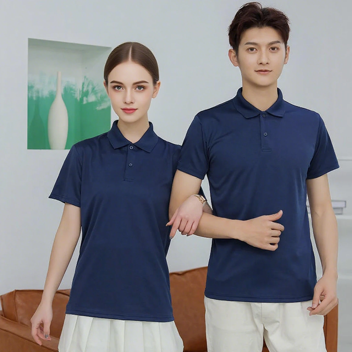 

Hort Sleeve T-Shirt Soft Breathable Polo Shirt Nano Quick Dry Casual Summer T-Shirt Fashion Top Sportswear Solid Color