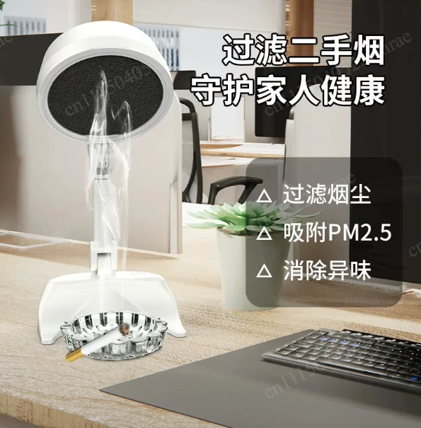 Desktop Cooker Hood Tabletop Range Hood 8W 3 Speed Strong Suction Low Noise Multifunction Foldable Portable Kitchen Exhaust Fan