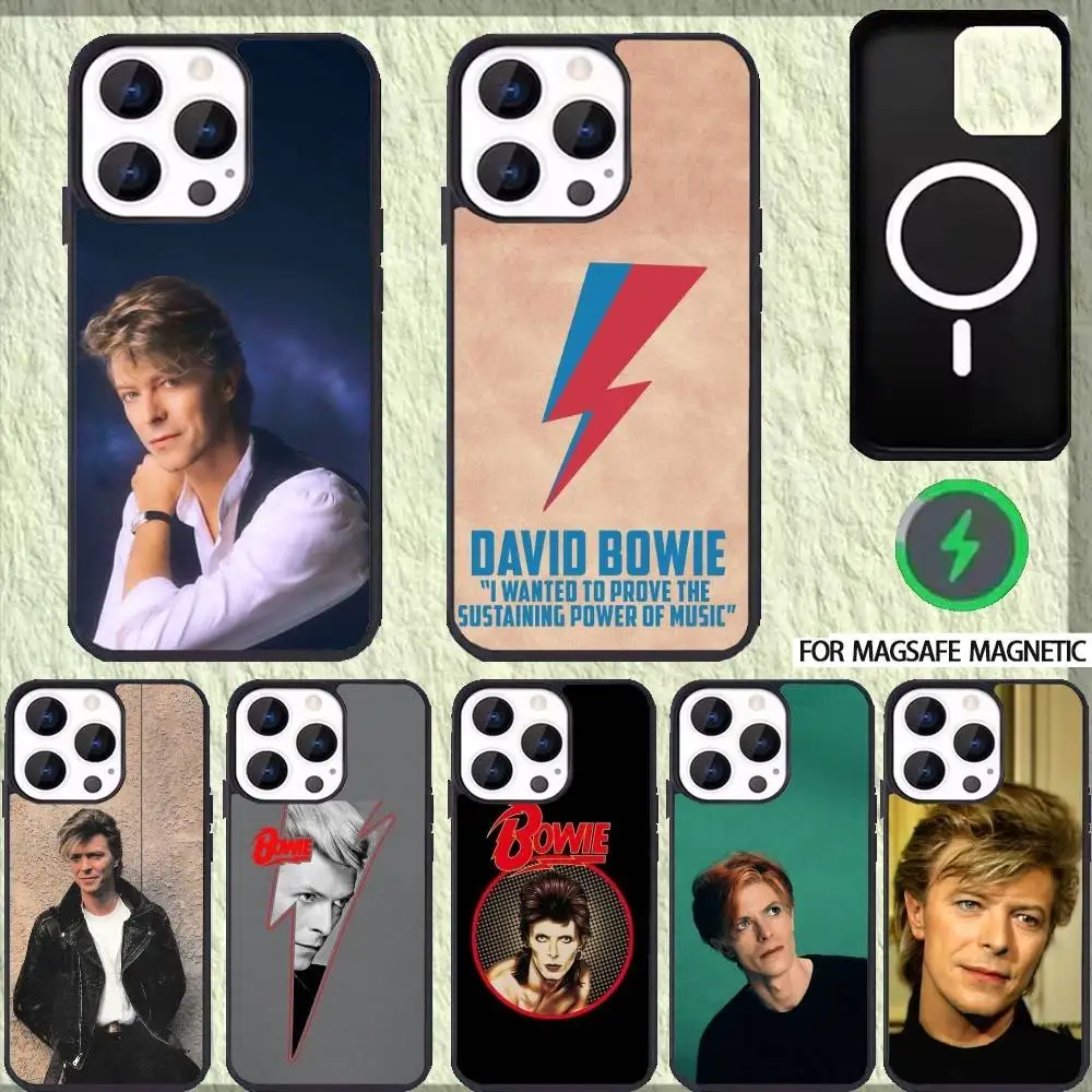 

D-David-Singer B-Bowies Phone Case For iPhone 17,16,15,14,13,12,Plus,Pro,Max for Magsafe Magnetic Wireless Charging