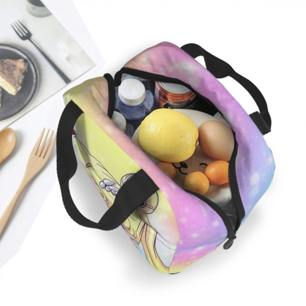 Mädchen-Seemann-Mond-Lunch-Tasche für Schule wasserdichte Picknick-Wärme kühler isolierte Lunchbox Frauen Kinder Einkaufstaschen