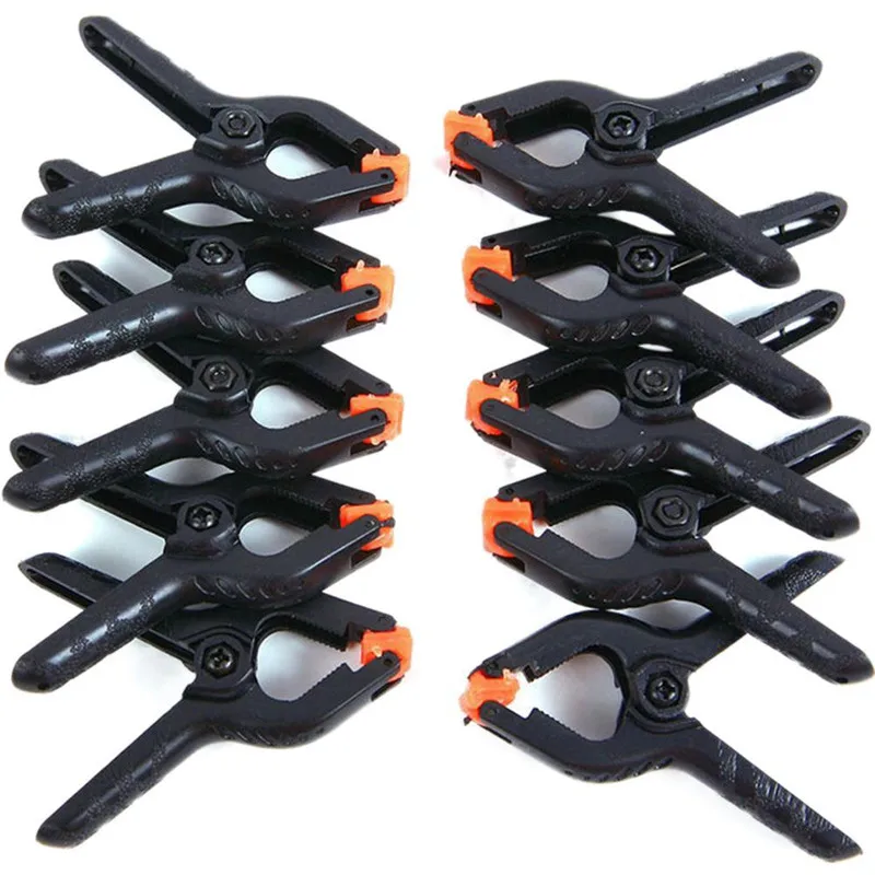 10er-Pack PVC-Federklemmen, robuste Halteklammern für Holzarbeiten, Fotografie, Bastelarbeiten, Hintergrundständer und Heimwerkerprojekte, 2 Zoll. – Detail 7