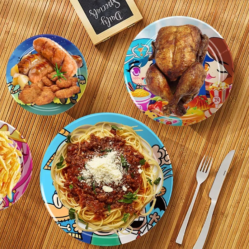 Dogman anime festa de aniversário decoração novos desenhos animados placas de papel copos cão homem filme criança utensílios de mesa suprimentos chá de bebê presente da criança