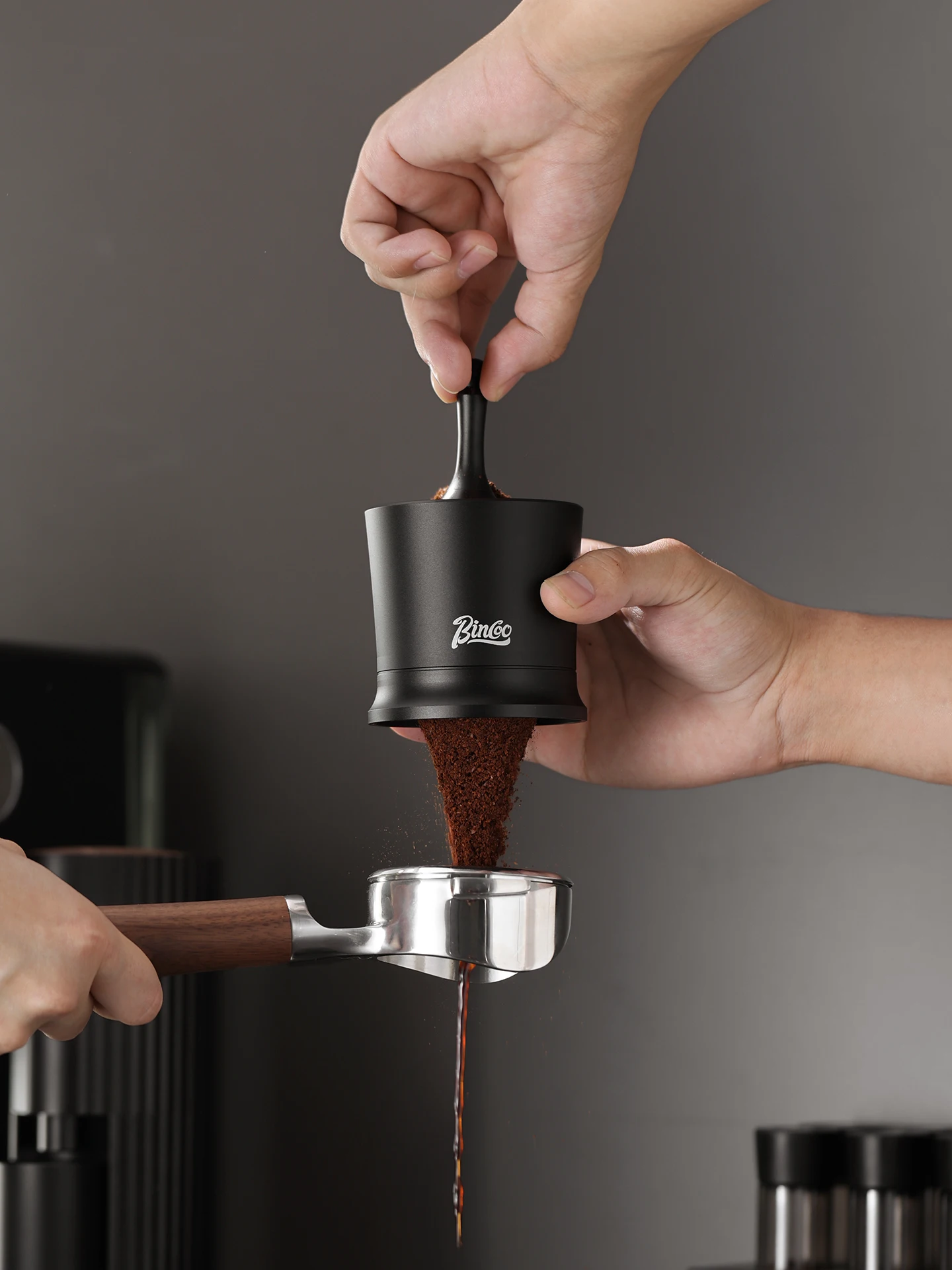 Bincoo Coffee Dosing Cup 58mm Specialty Espresso Machine Accessory Powder Receiver Hand Pour over Dripper Italian Style