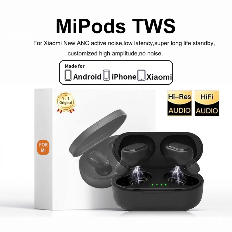 For Xiaomi Original TWS A6S Pro Bluetooth Earphone Wireless Headphones For Redmi Airdots iPhone Headsets Mini Earbuds With Mic