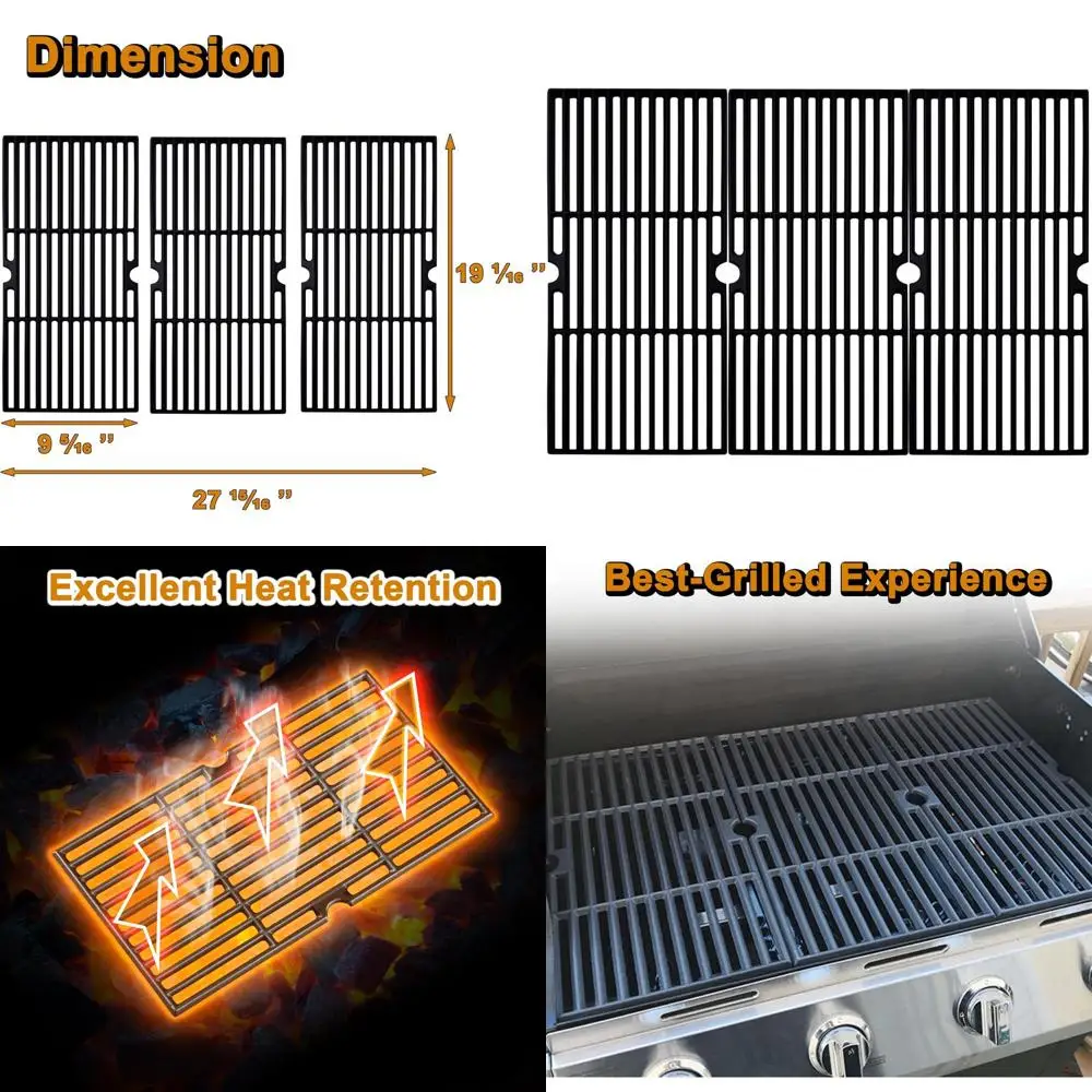

Запасные части гриля для газовых решеток с 5 конфорками, серия Pit Boss Pro 820, чугунные грили