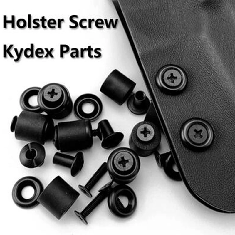 4pcs/set Kydex Holster Screw K Sheath Screw with Female Adapter Rubber Spacers DIY Waist Clip Making Screws, 3 Size for Choose