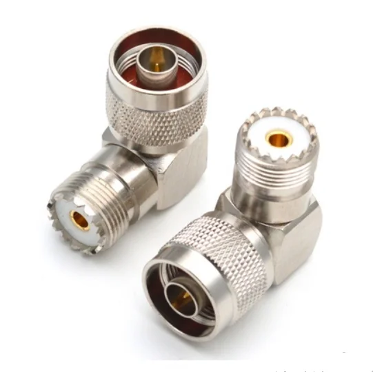 N Mannelijk Naar Uhf PL259 SO239 Vrouwelijke Haakse 90 Graden Coaxia Rf Adapter Connectors