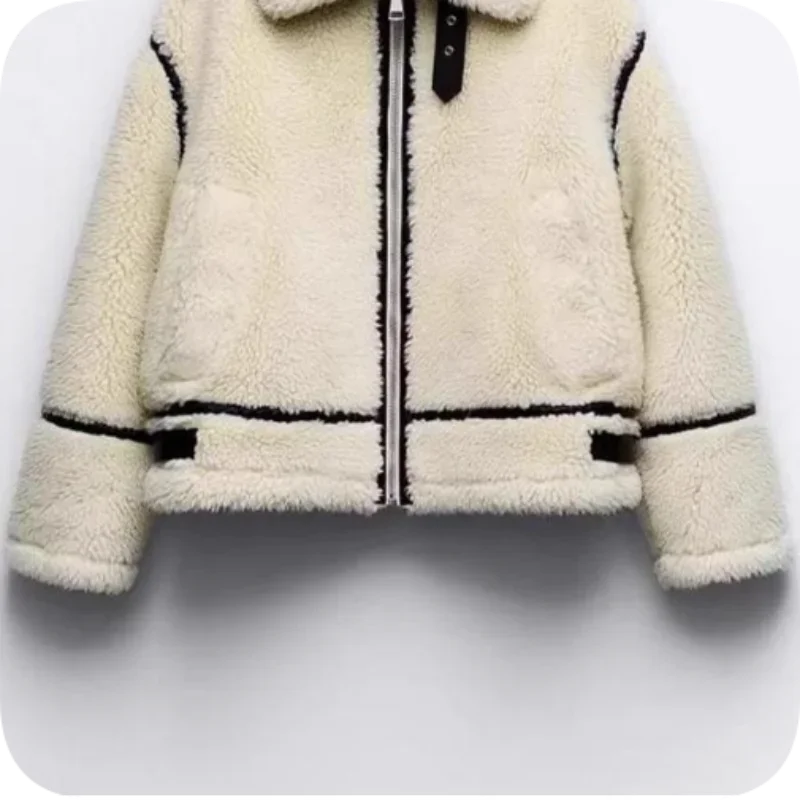 Autumn Winter Fashion Trendy Coats Woman's Clothing 2025 Temperament Elegant Imitation Lamb Wool Coats Women's Jackets