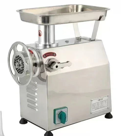 Commercial Grade Thick Stainless Steel Grinder 22-Direction Heavy-Duty Kitchen Home Sausage Maker with Stainless Steel Cutt