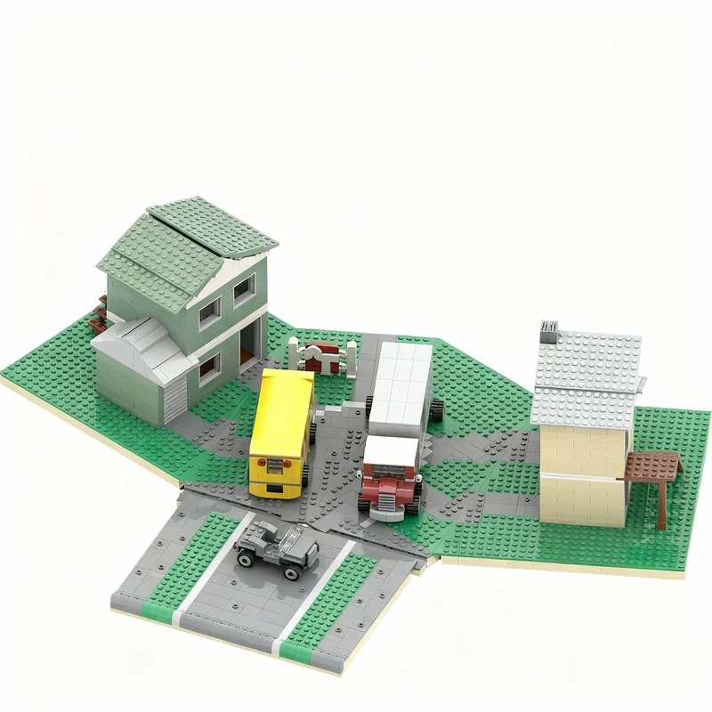 1902pcs MOC Nuketown Icons Model Building Blocks Construction Toy Christmas Gifts DIY Creative Idea Education Birthday Assemble