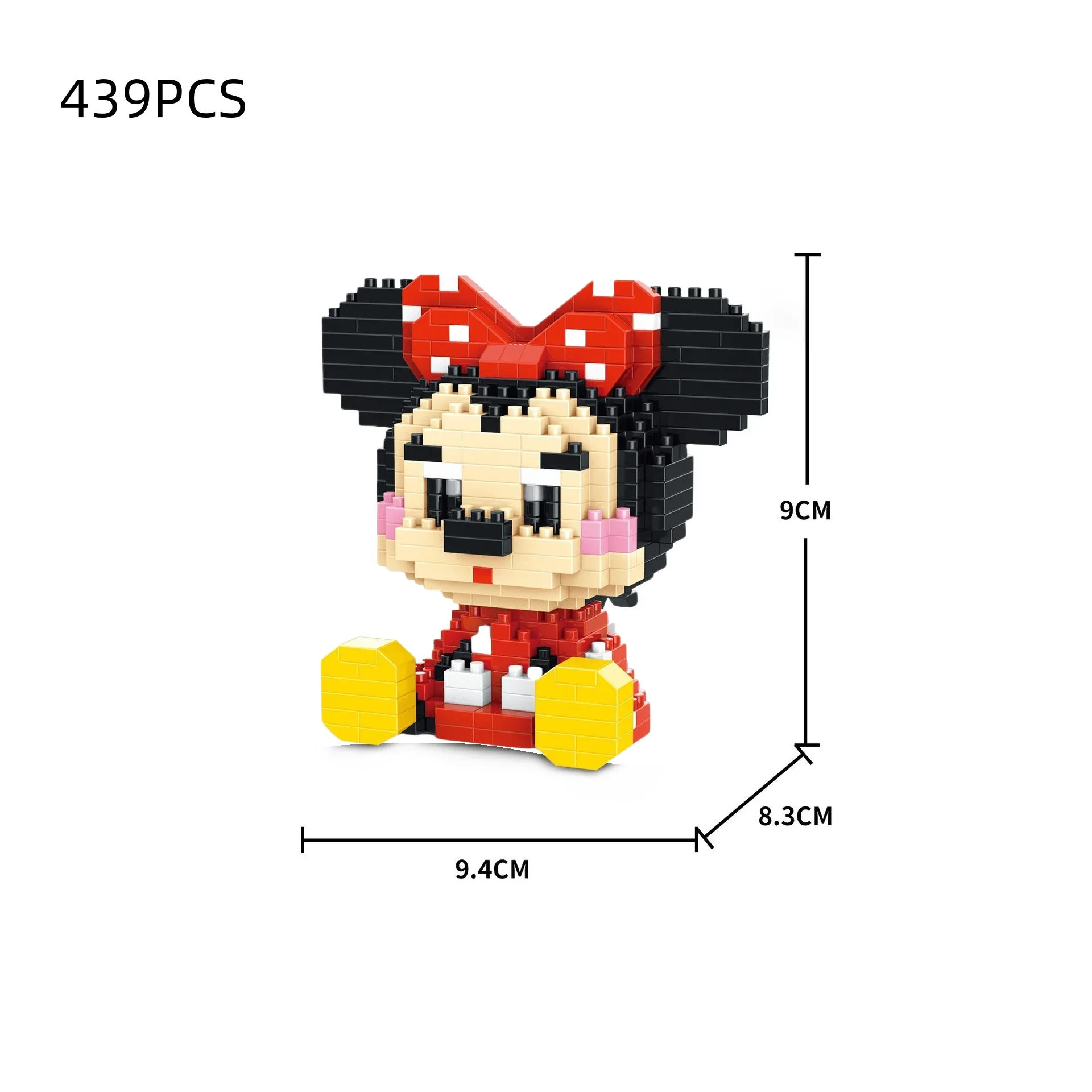Cute particle building blocks toys Mickey Minnie Mickey Mouse building blocks assembly toys birthday gifts Halloween Christmas - view 5