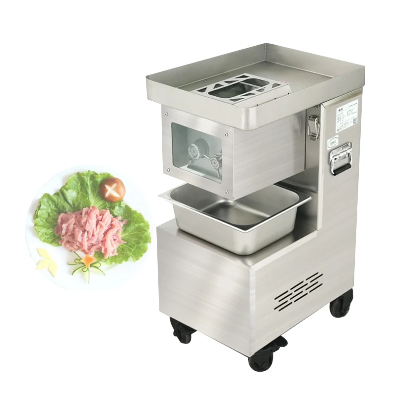 

Commercial Meat Slicer Stainless Steel Electric Desktop Shred Slicer Meat Dicing Machine