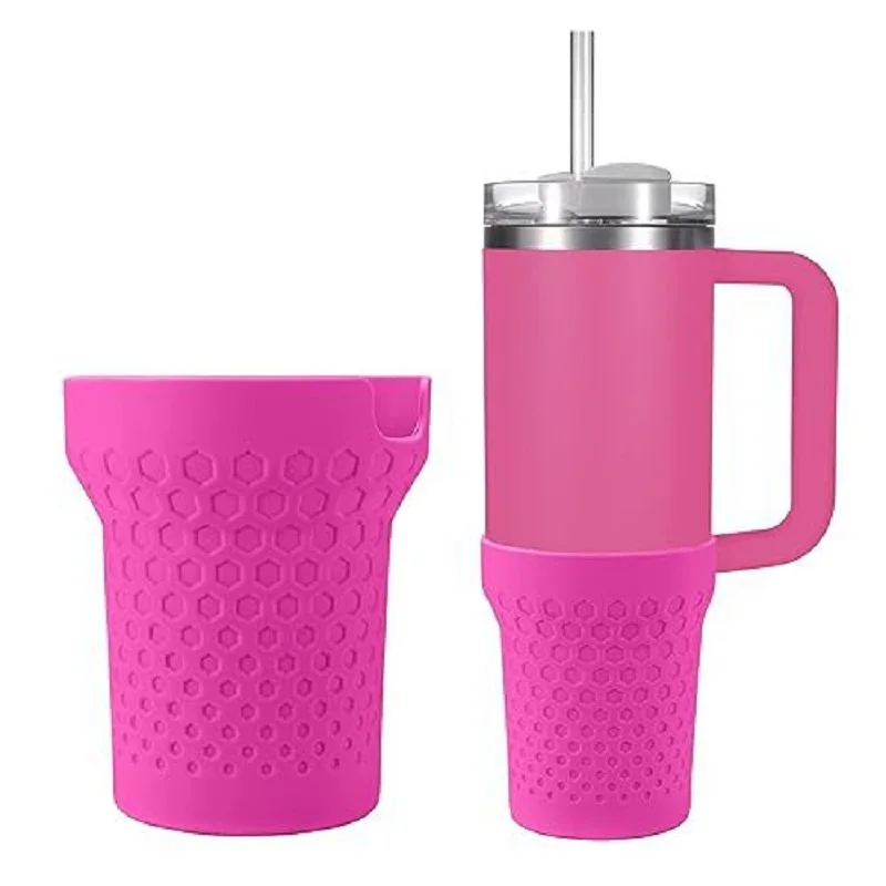 Manga De Garrafa De Água Para Stanley Cup Bottom, Protetor Anti-Slip, Capa De Manga