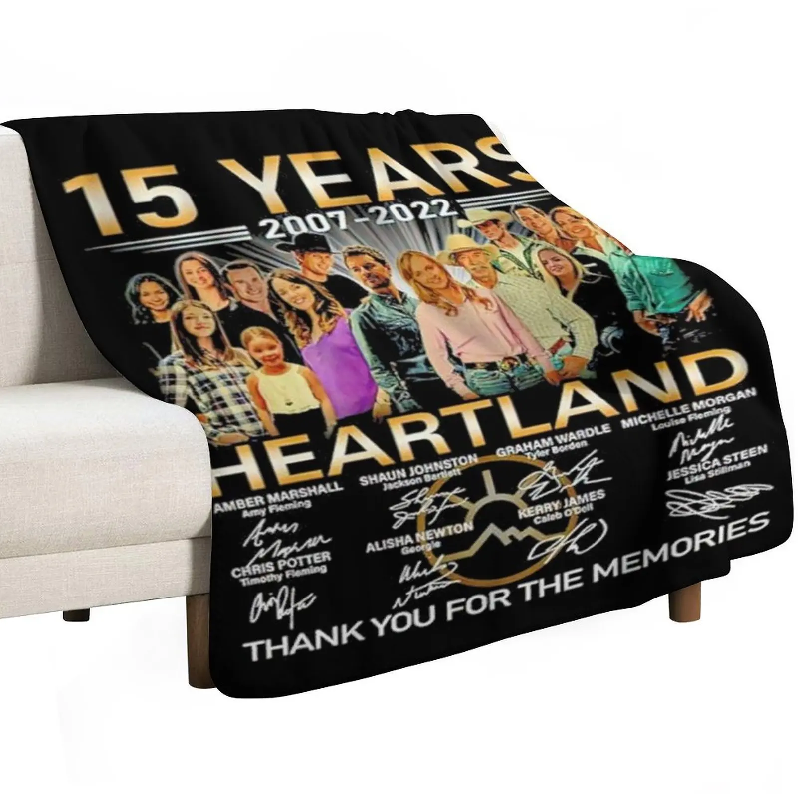 Heartland , Heartland 15 Years Throw Blanket wednesday Blankets For Baby Kid'S Soft Plaid funny gift Extra Large Throw Blankets