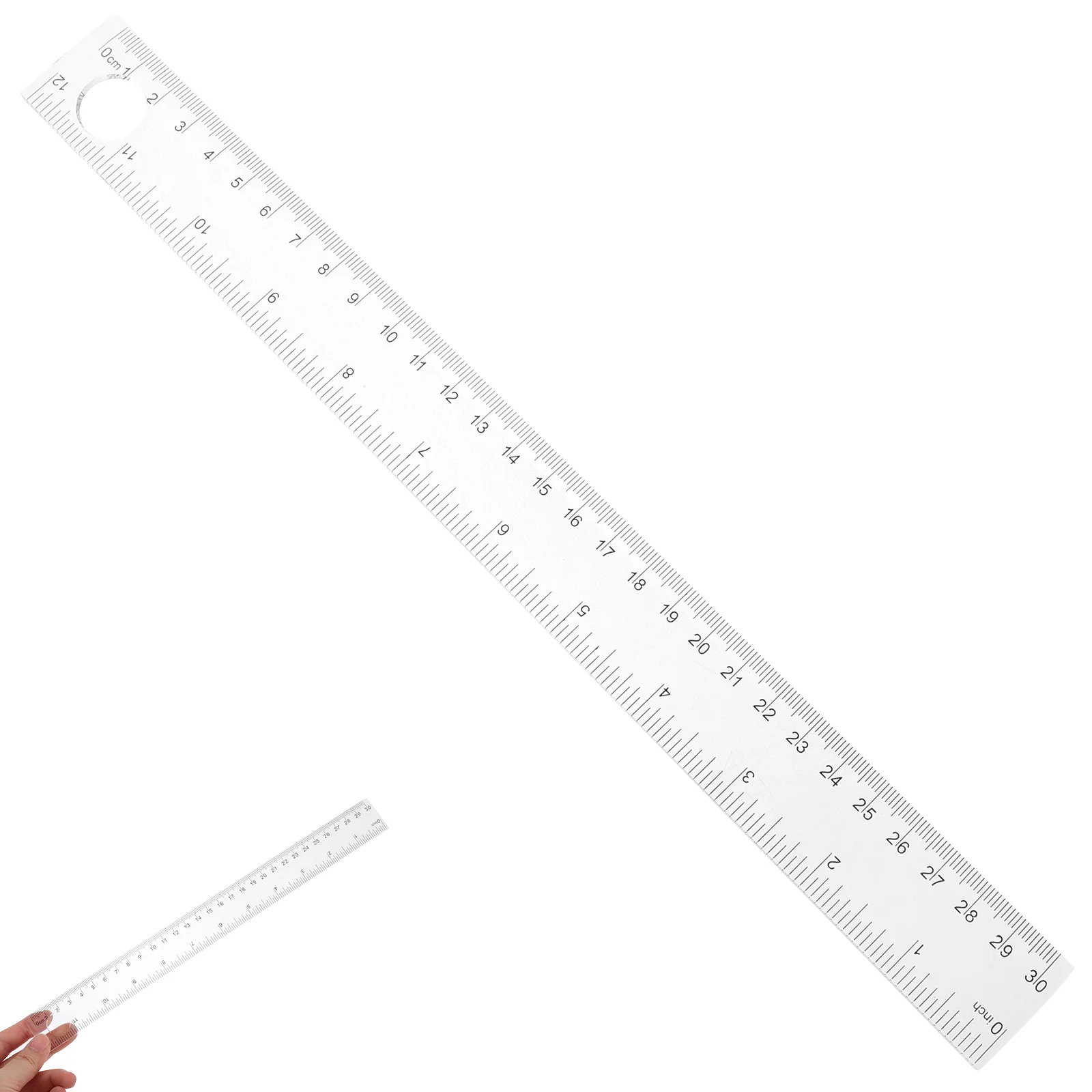 10 Pcs Magnifying Ruler Transparent Plastic Scale Drafting Tool Office Geometry Teaching Aid Precision Drawing Ruler