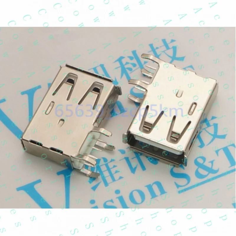 PP+ 10 pcs USB Type A Female 4 Pin DIP PCB Socket Connector 4 pin DIP Legs