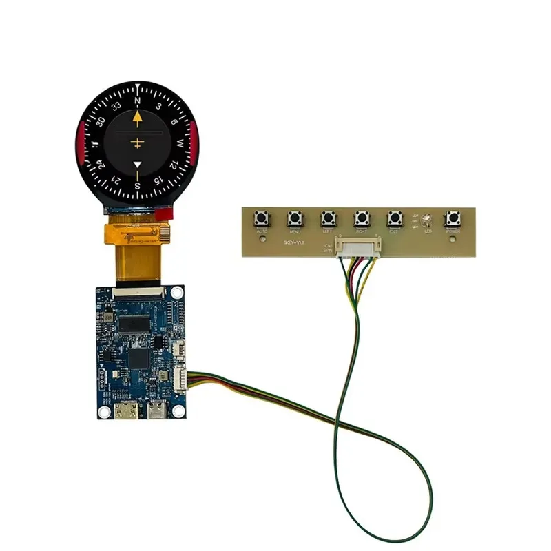 Hot Sale 2.1 Inch 480x480 Round LCD Module RGB Interface 40Pin IPS Flight Simulator TFT LCD Display with Driver Board