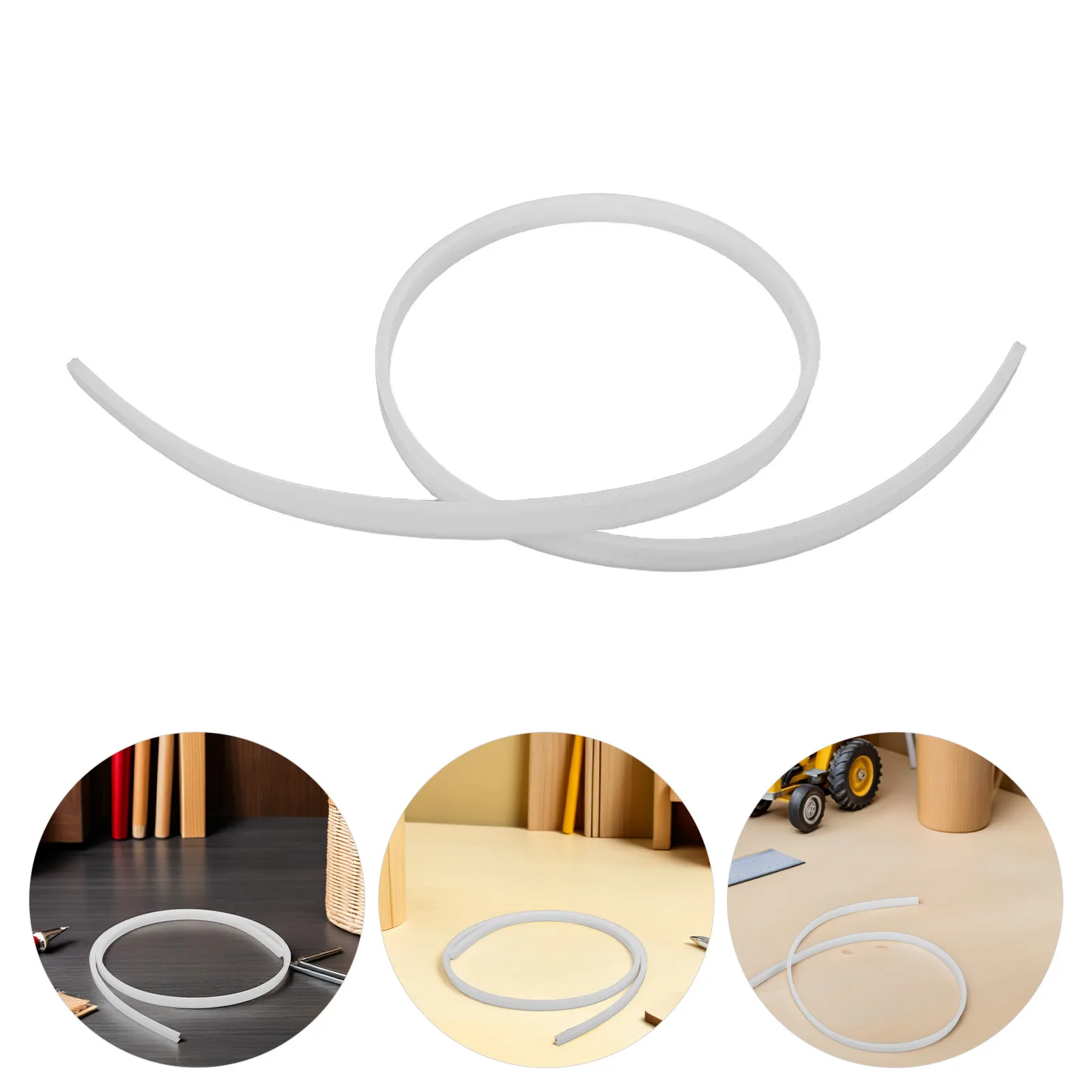 13Mm Flexible LED Strip Light Diffuser Channel PVC Bendable Cover Recessed Tape Lighting for Residential Office Glare Shield