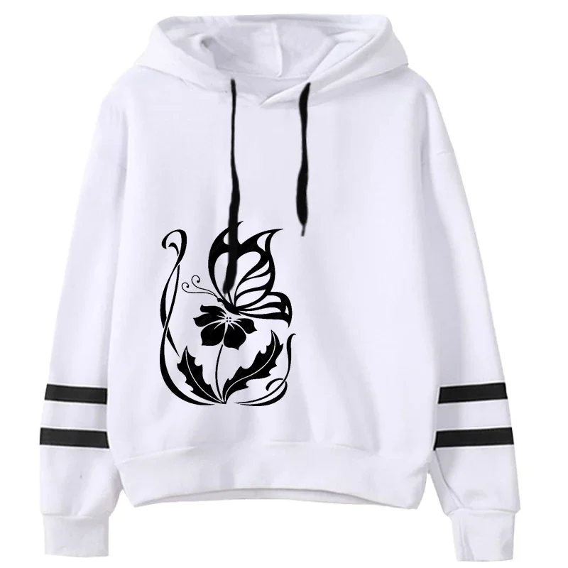 Mode Damen Sweatshirts Heiße Verkäufe Herbst Winter Vielseitige Pullover Hoodies Frau Streifen Stil Casual Sport Tägliche Einfachheit