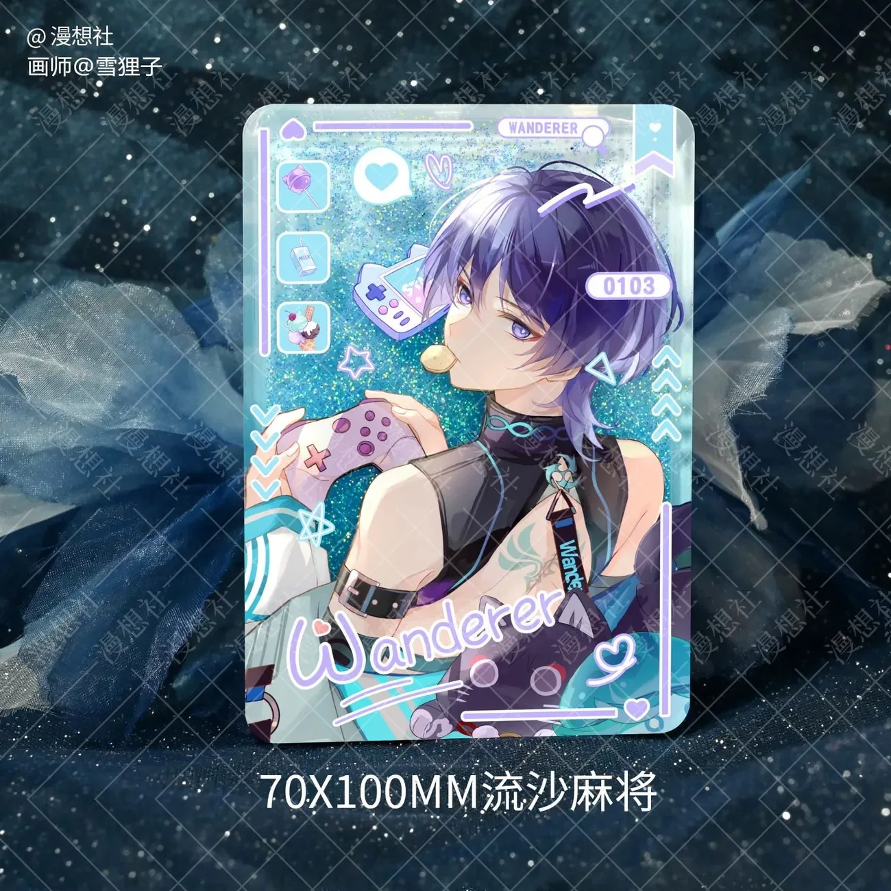 Genshin Impact Sanskrit косплей окружающий оригинальный Tongren аниме Millet Wanderer двойной блеск Bajili брендовая цветная бумага