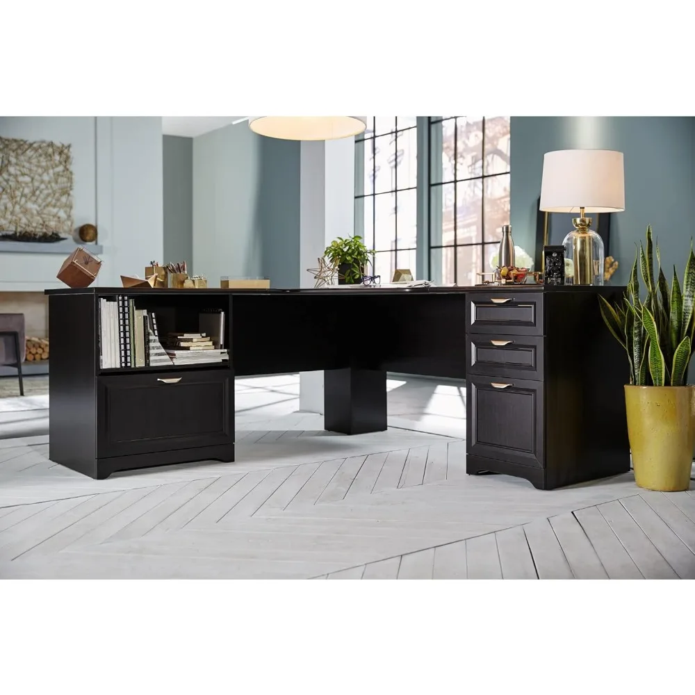 

71"W L-Shaped Corner Office Desk, with Drawers and Storage Cabinet, L Shaped Office Desk