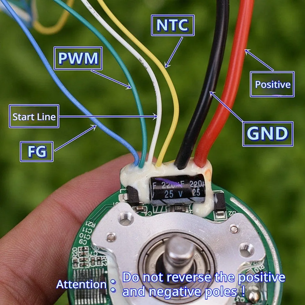 DC12V Brushless Motor with Neodymium-iron-boron Strong Magnet Large Torque with 6mm Shaft Diameter 2440 RPM Brushless Motor
