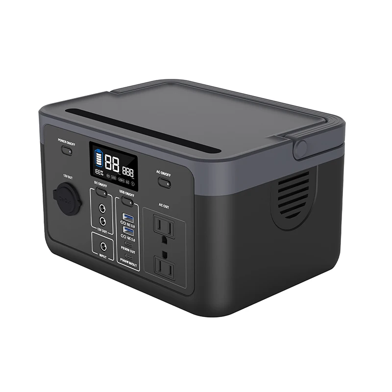 KAKAS Brand 600W(Peak 1200W) Portable Power Station With 512Wh LiFePO4 Battery Emergency Household Outdoor Power Supply