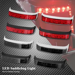 Motorcycle Turn Signal Light Saddle Bag Tail Indicators Brake Lamp For Harley Street Glide Road King CVO Limited FLHX 2014-2022