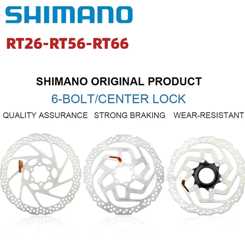 Shimano Deore RT56 RT26 RT66 160mm 180mm 6 Bolt Brake Disc Mountain Bike Bicycle Rotor SM-RT56 M6000 MTB Bike Brake Disc