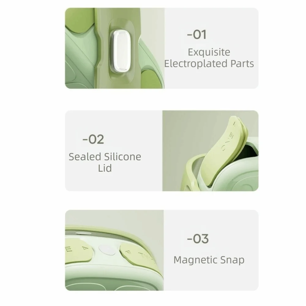 Practical Plastic Rotating Pill Box Food Grade Mini Magnetic Pill Holder Moisture-proof Sealed Pill Storage Box Office