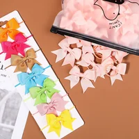 5/10/20 unids/lote cinta de grogrén coleta lazos para el cabello lazos elásticos bandas para el cabello soportes accesorios para el cabello para bebés niñas bebés