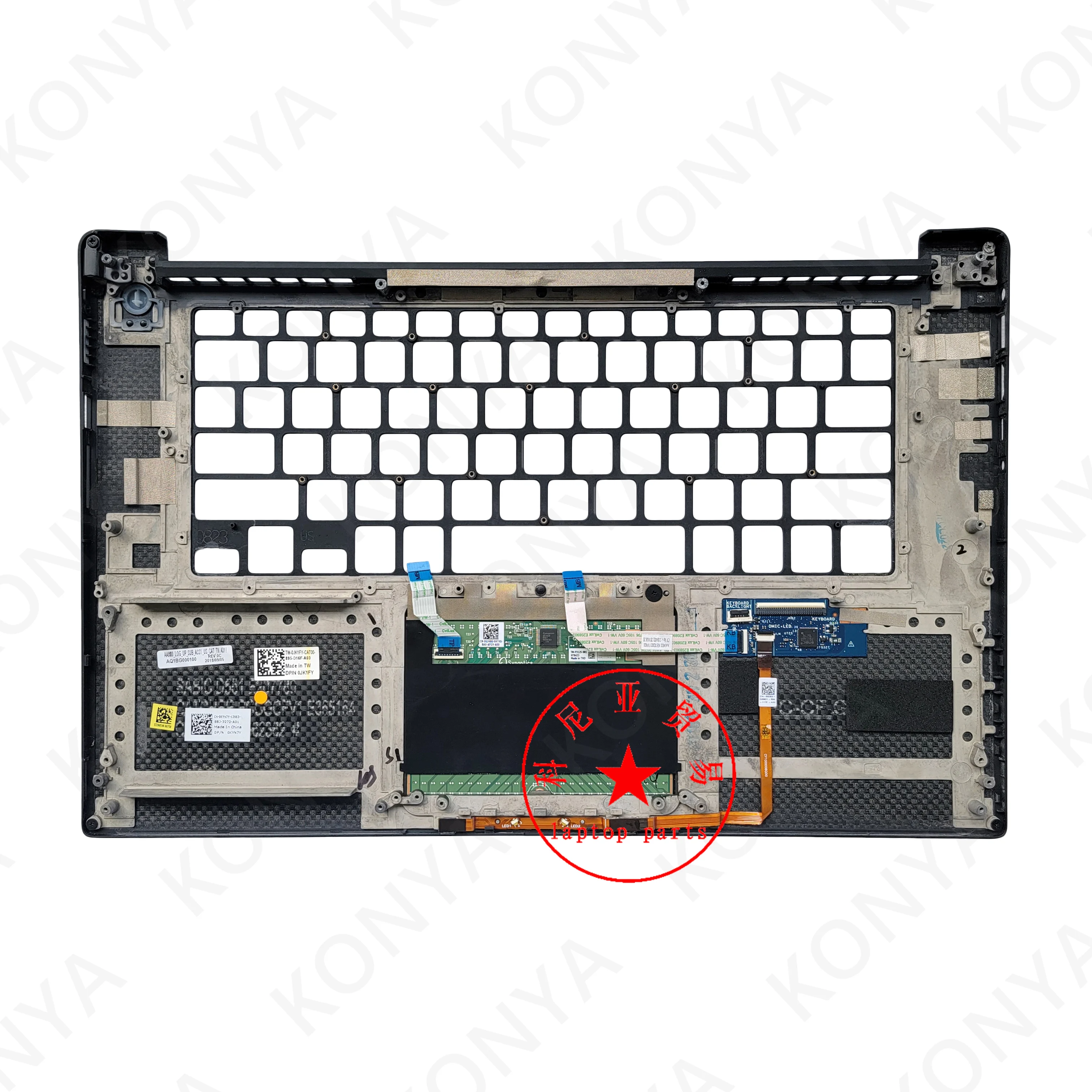 New Original For Dell XPS 15 9550 Precision 15 5510 Series Laptop Palmrest Touchpad Keyboard Bezel Upper Case Cover JK1FY KYN7Y