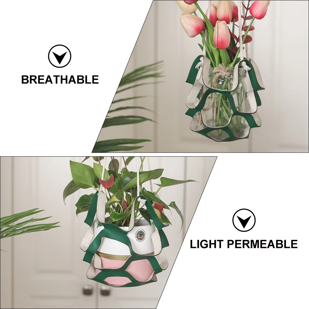 

Planter Basket Durable Hanging Flower Pot Holder Decor Multi Layers Design Potted Plant Container