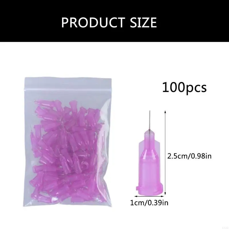 100pcs clunts đầu phân phối kim 1/4 incher chất lỏng phân phối ống tiêm clunts kim kxre