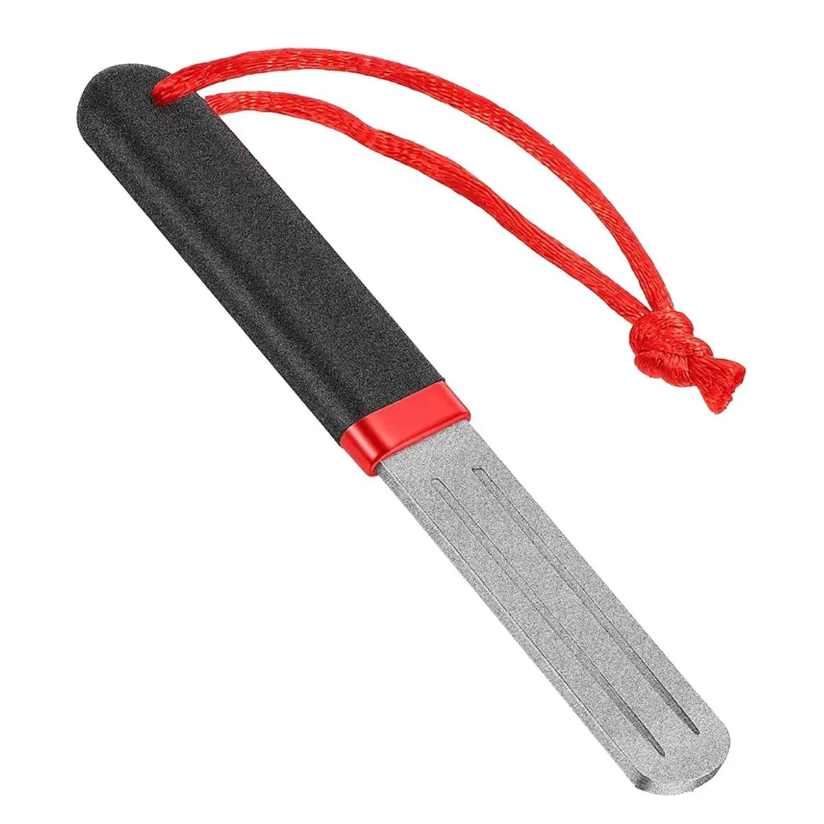 【Limited Offer】V-Groove Sharpener with Stone Coating, Portable Rapid Sharpening Tool for Fishing Hooks