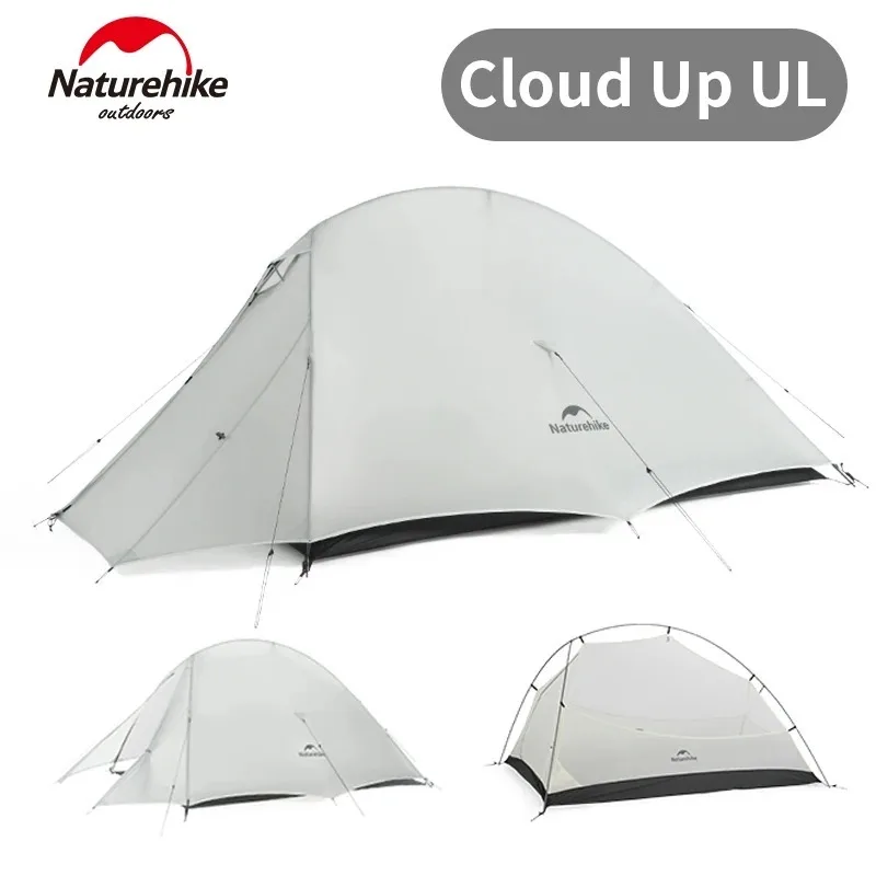 1.22KG Naturehike CloudUP UL 2024 New Upgrade Hiking Tent Ultralight 2 Person Double Layer Waterproof Outdoor Camping Tent