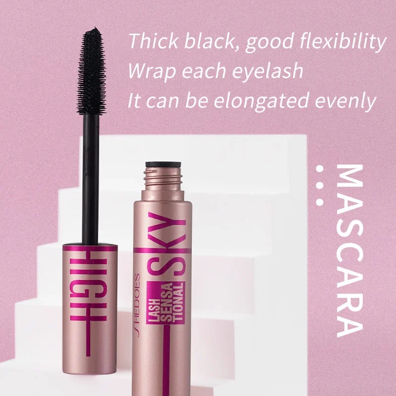 Enhance Cosmetics Makeup 4D Mascara Lengthening Waterproof Thick Curling Lasting Eyelash Extension Black Mascara Natural Eyelash