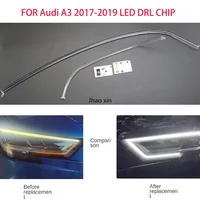 Para Audi A3 2017-2019 faros LED para coche tiras de luz DRL Ojos de Ángel Chip módulo de balasto iluminaciones accesorios de mantenimiento