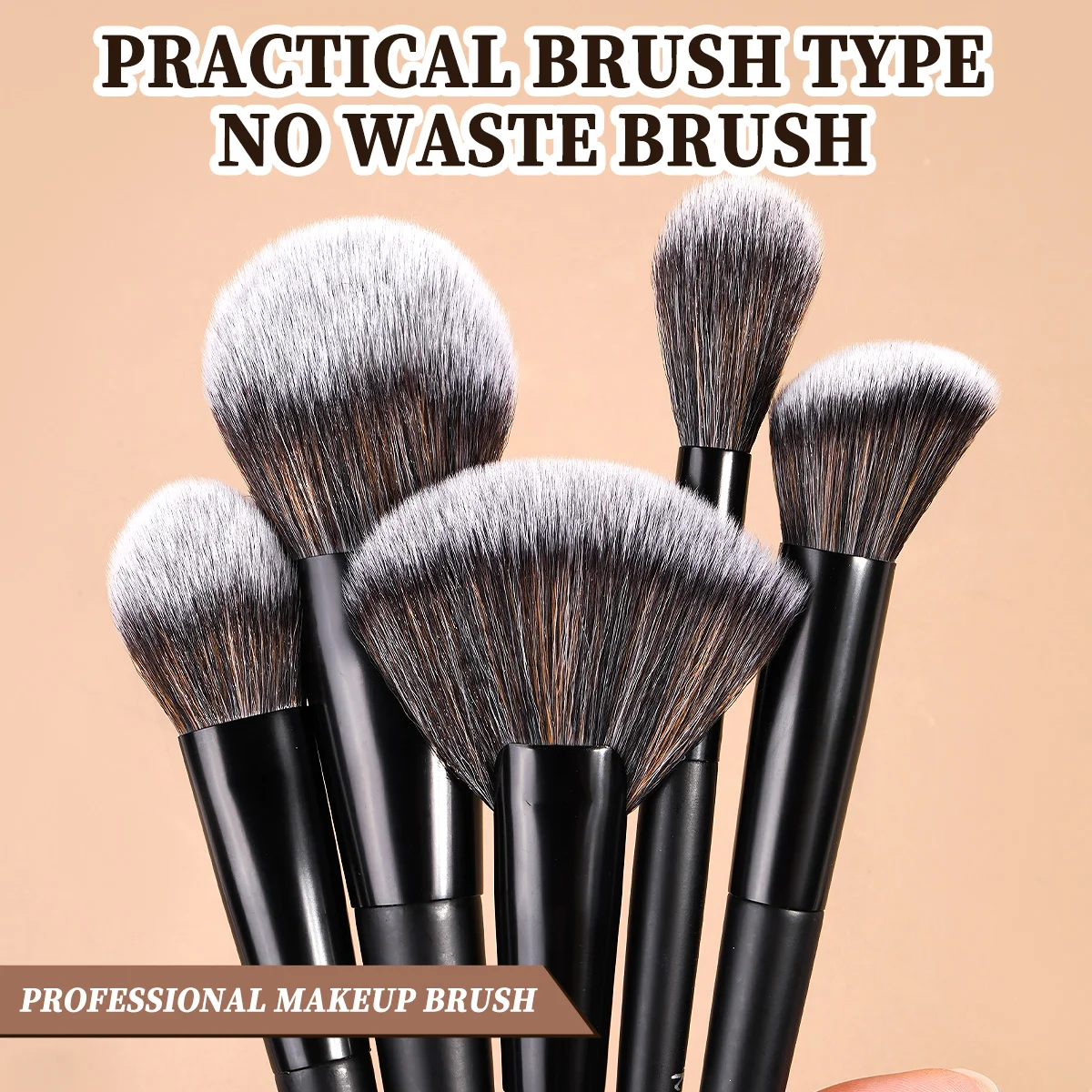 MAANGE 15 pièces ensemble de pinceaux de maquillage poudre douce Dense Blush fard à paupières brosse mélange cosmétiques féminins outil de beauté pour cadeau débutant