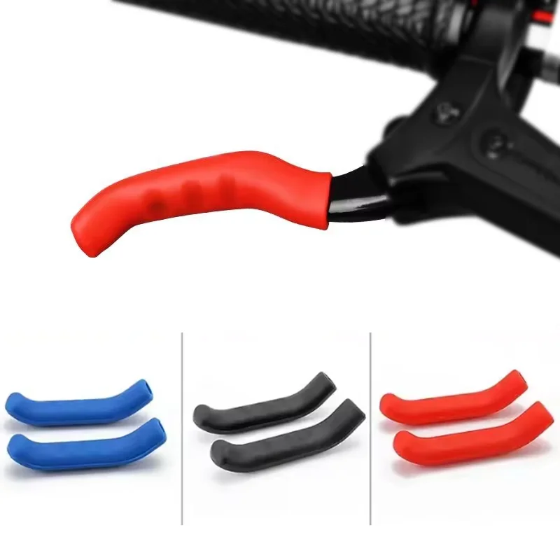 1Pair Bicycle Brake Handle Cover Non-slip Silicone Cover MTB Bike Brake Lever Protector Covers Removable Bike Fixed Gear Sleeves