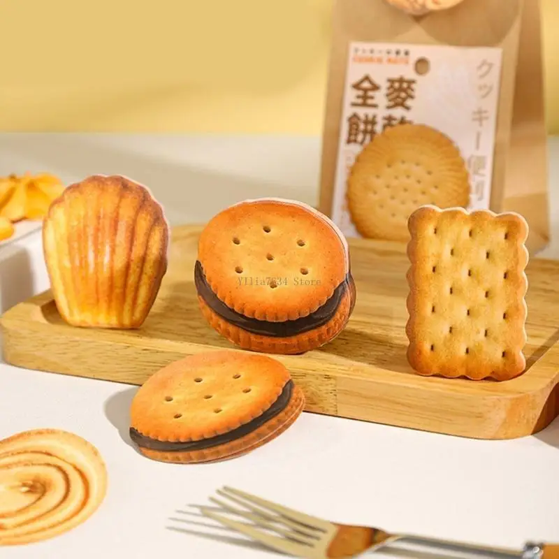 

Biscuit Themed Notes Pad Cookie Notes Pad Small Adheive Note Paper