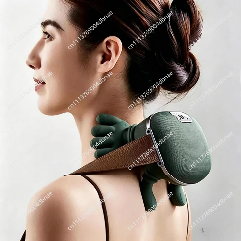 Portable Neck Shoulder Massager Heated Back Massager 3 Gears Muscles Fatigue Relief Neck Massager
