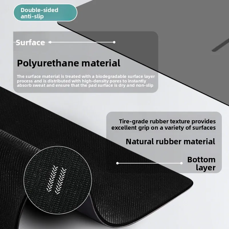 Ready Stock PU Natural Rubber Yoga Mat Non Slip Alignment Lines Thickened Home Fitness Wholesale Yoga Mats Gymnastics Mat
