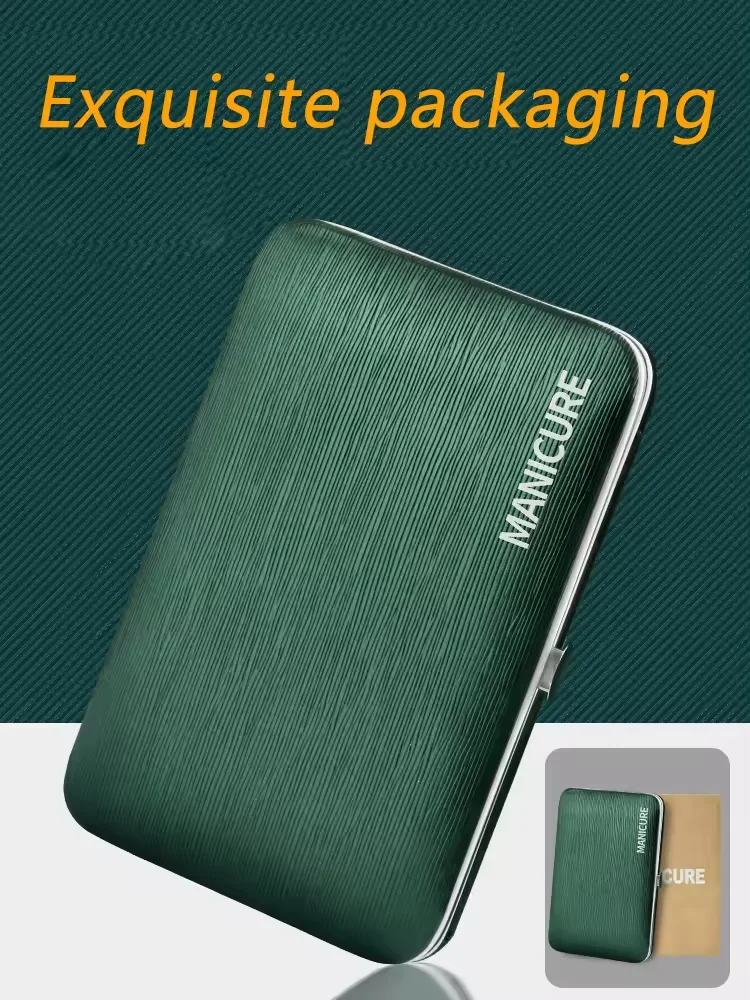 Roestvrijstalen nagel- en voetreparatieset gedetailleerde constructie nagelknipper vijlen oorsnijders nagelknipper 7-10-delige set