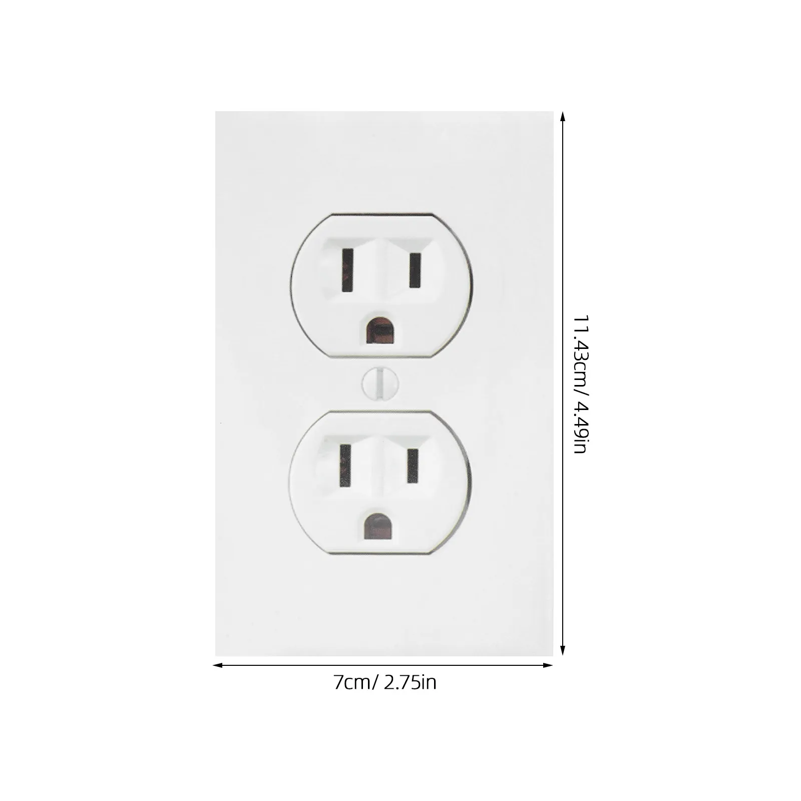 20Pcs Funny Outlet Stickers Simulated Socket Cover Vinyl Prank Decals for Light-Hearted Office Home Decor Workplace Humor Gifts