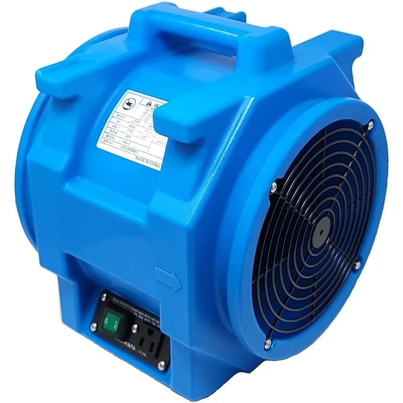 Axial Compact Air Mover, 1.93 Amps, Single GFCI, Single , Performs Full-Size Axials (Red)